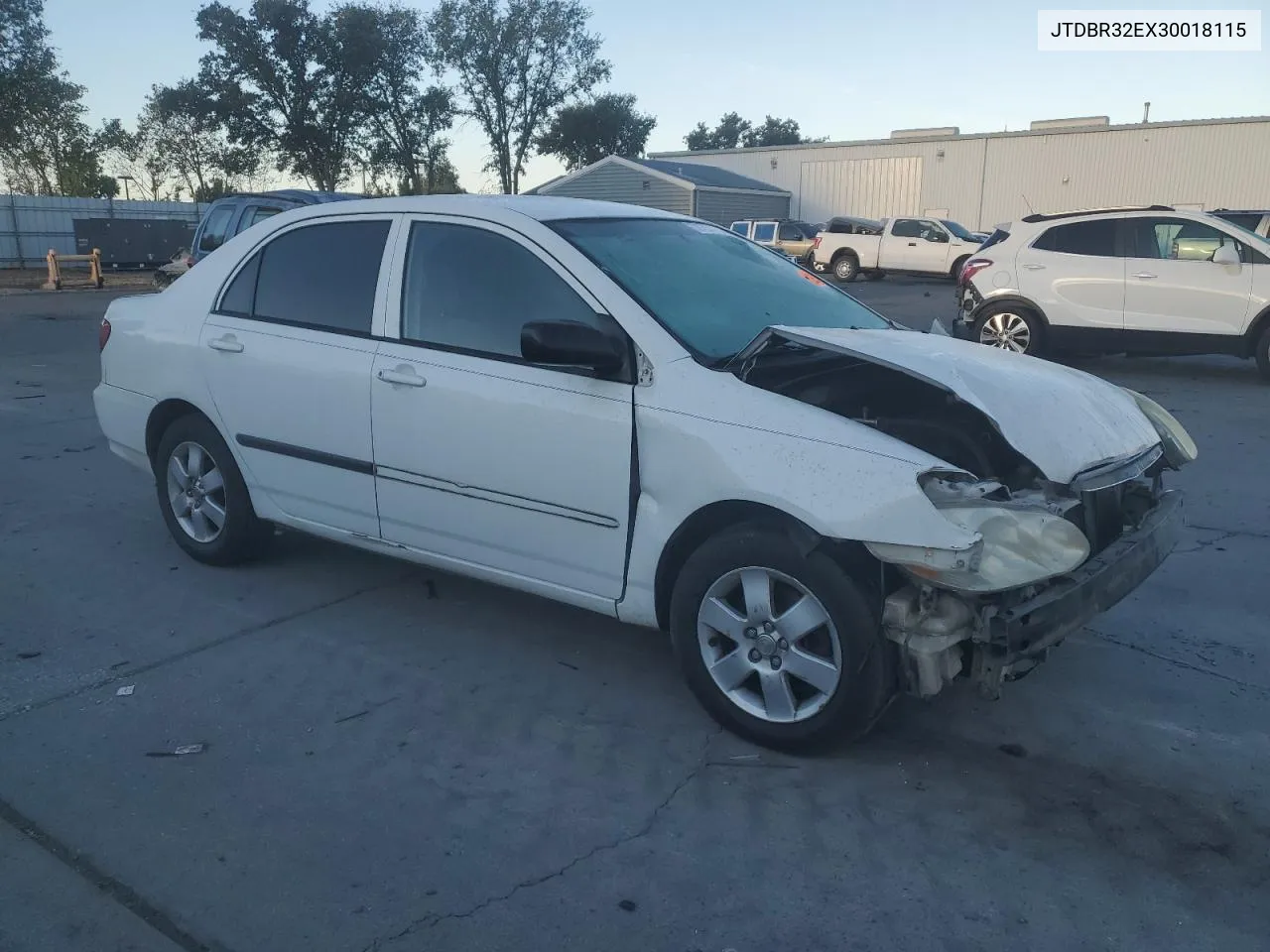 2003 Toyota Corolla Ce VIN: JTDBR32EX30018115 Lot: 76204294