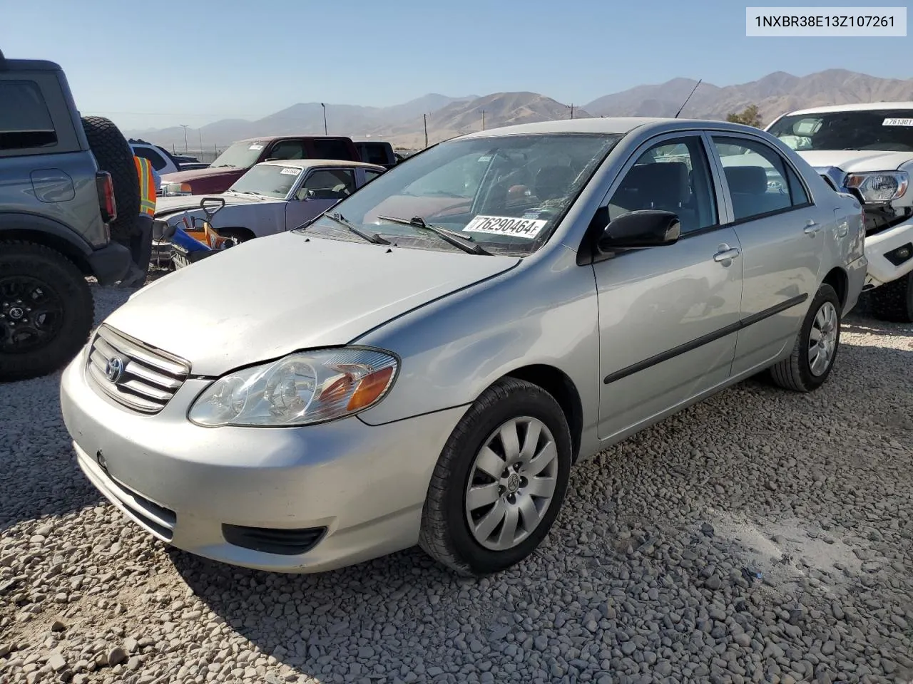 2003 Toyota Corolla Ce VIN: 1NXBR38E13Z107261 Lot: 76290464