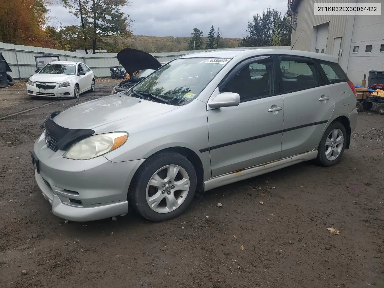 2003 Toyota Corolla Matrix Xr VIN: 2T1KR32EX3C064422 Lot: 76330664