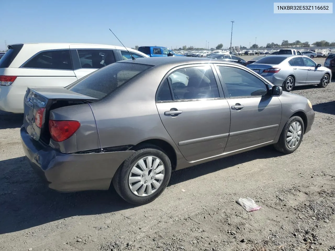 2003 Toyota Corolla Ce VIN: 1NXBR32E53Z116652 Lot: 76967754