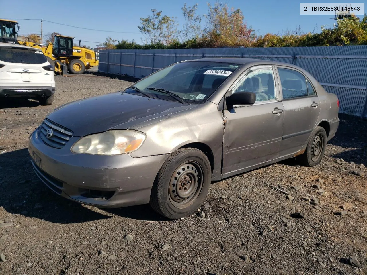 2T1BR32E83C148643 2003 Toyota Corolla Ce