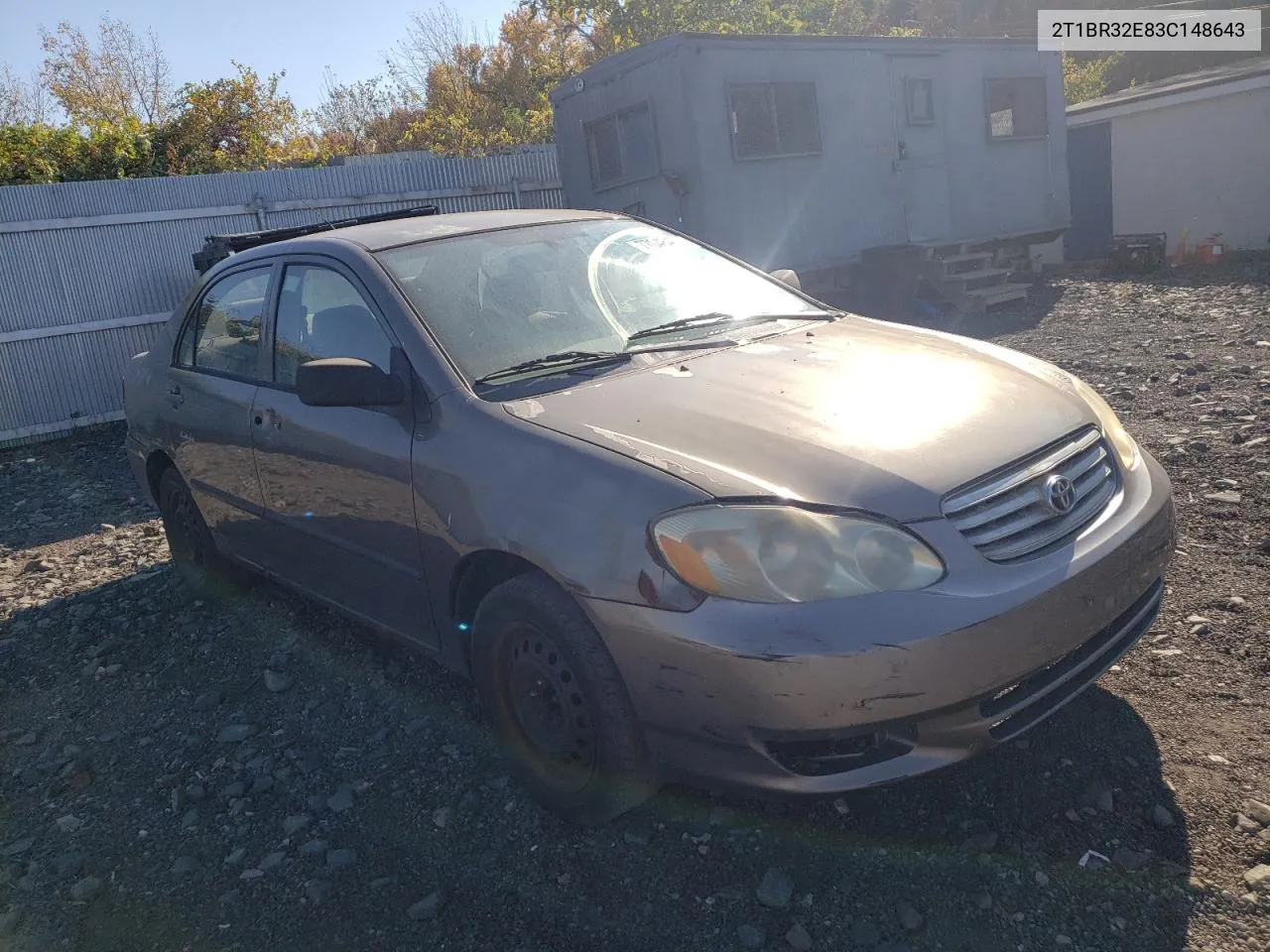 2003 Toyota Corolla Ce VIN: 2T1BR32E83C148643 Lot: 77048454