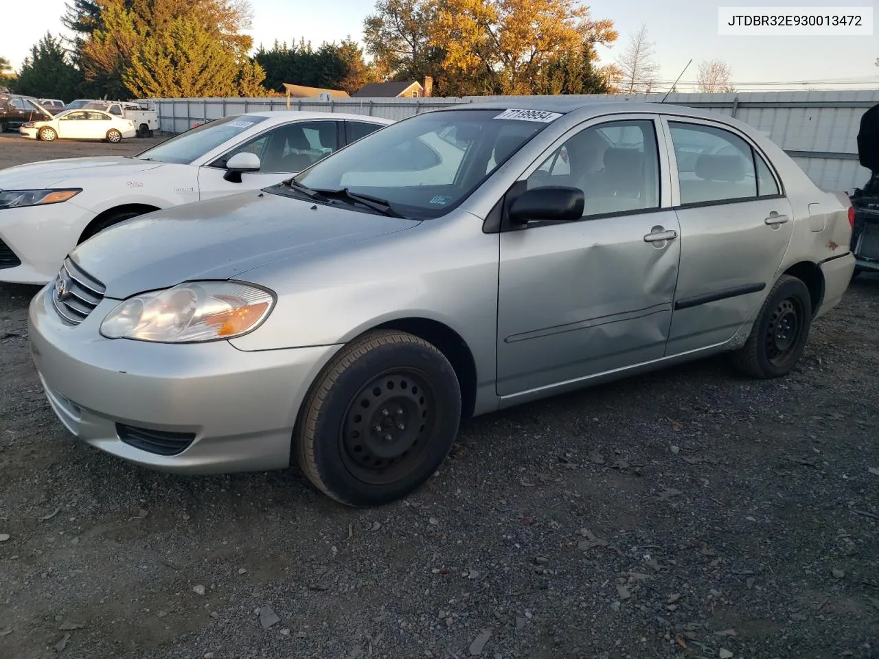 2003 Toyota Corolla Ce VIN: JTDBR32E930013472 Lot: 77199954