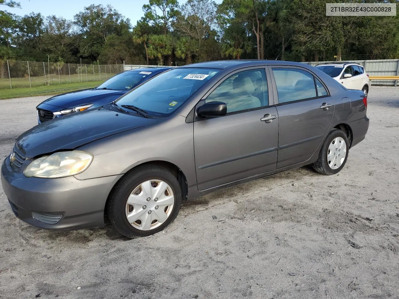 2003 Toyota Corolla Ce VIN: 2T1BR32E43C000828 Lot: 77324434