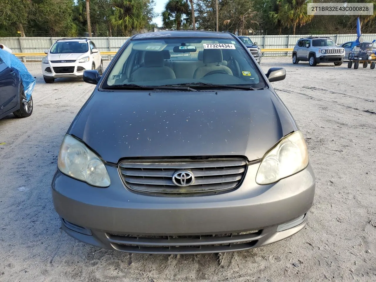 2003 Toyota Corolla Ce VIN: 2T1BR32E43C000828 Lot: 77324434