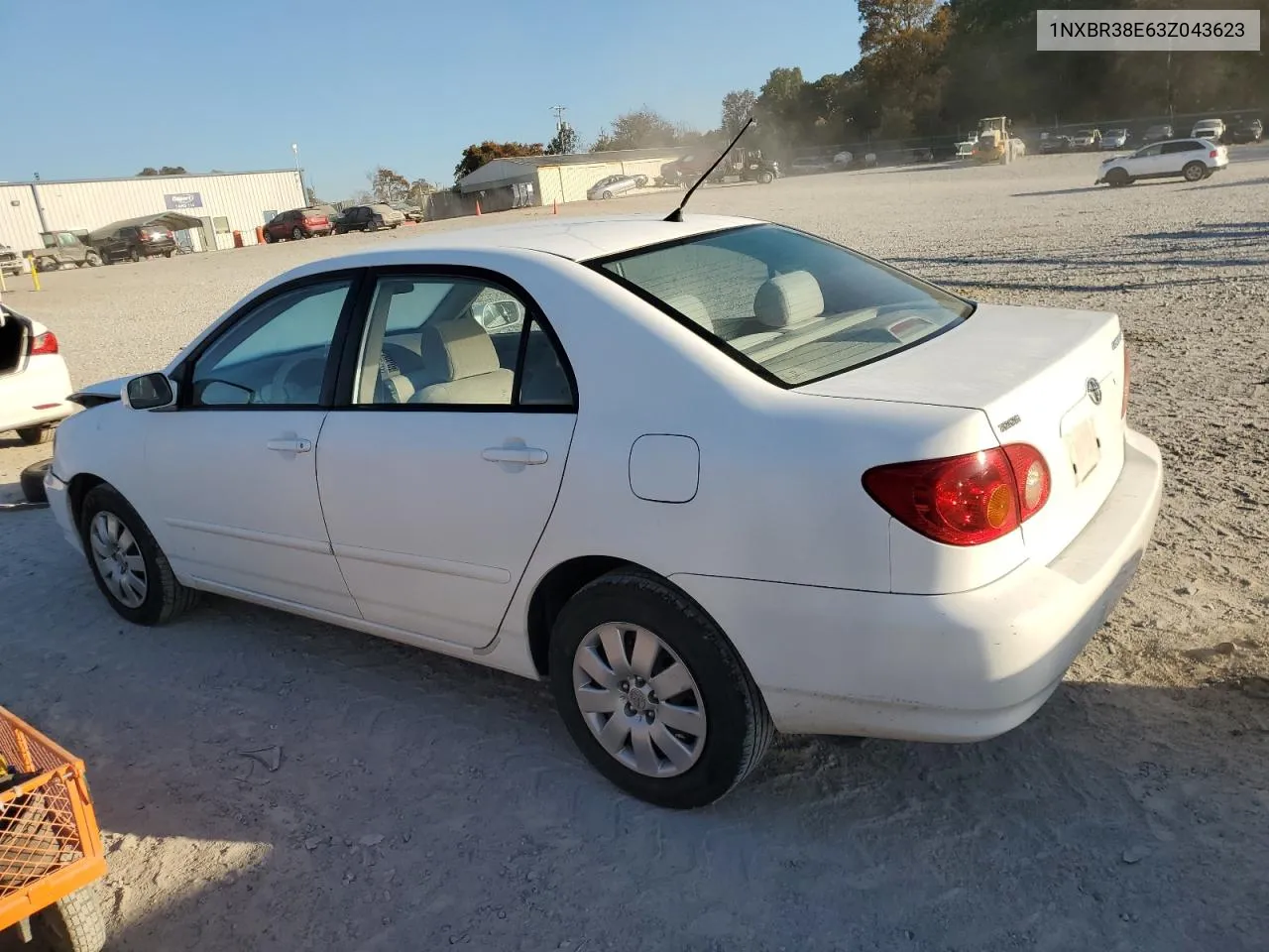 2003 Toyota Corolla Ce VIN: 1NXBR38E63Z043623 Lot: 77744954