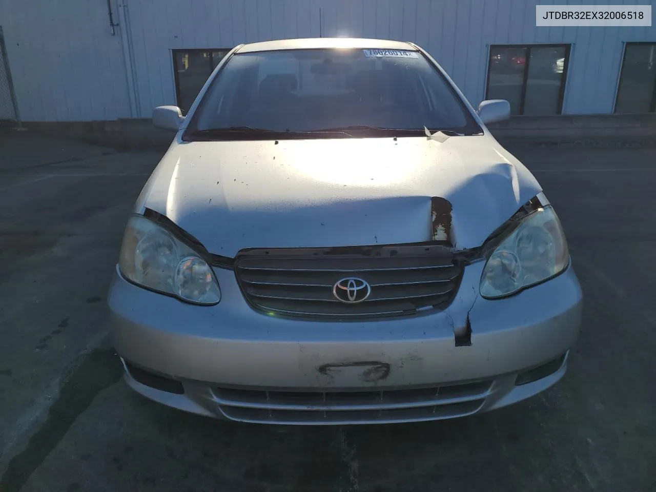 2003 Toyota Corolla Ce VIN: JTDBR32EX32006518 Lot: 78026014