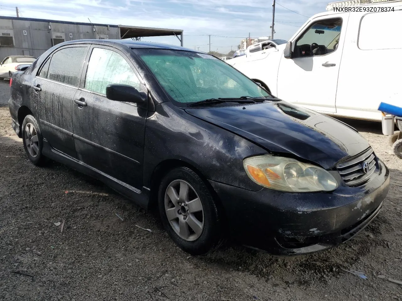 2003 Toyota Corolla Ce VIN: 1NXBR32E93Z078374 Lot: 78327254