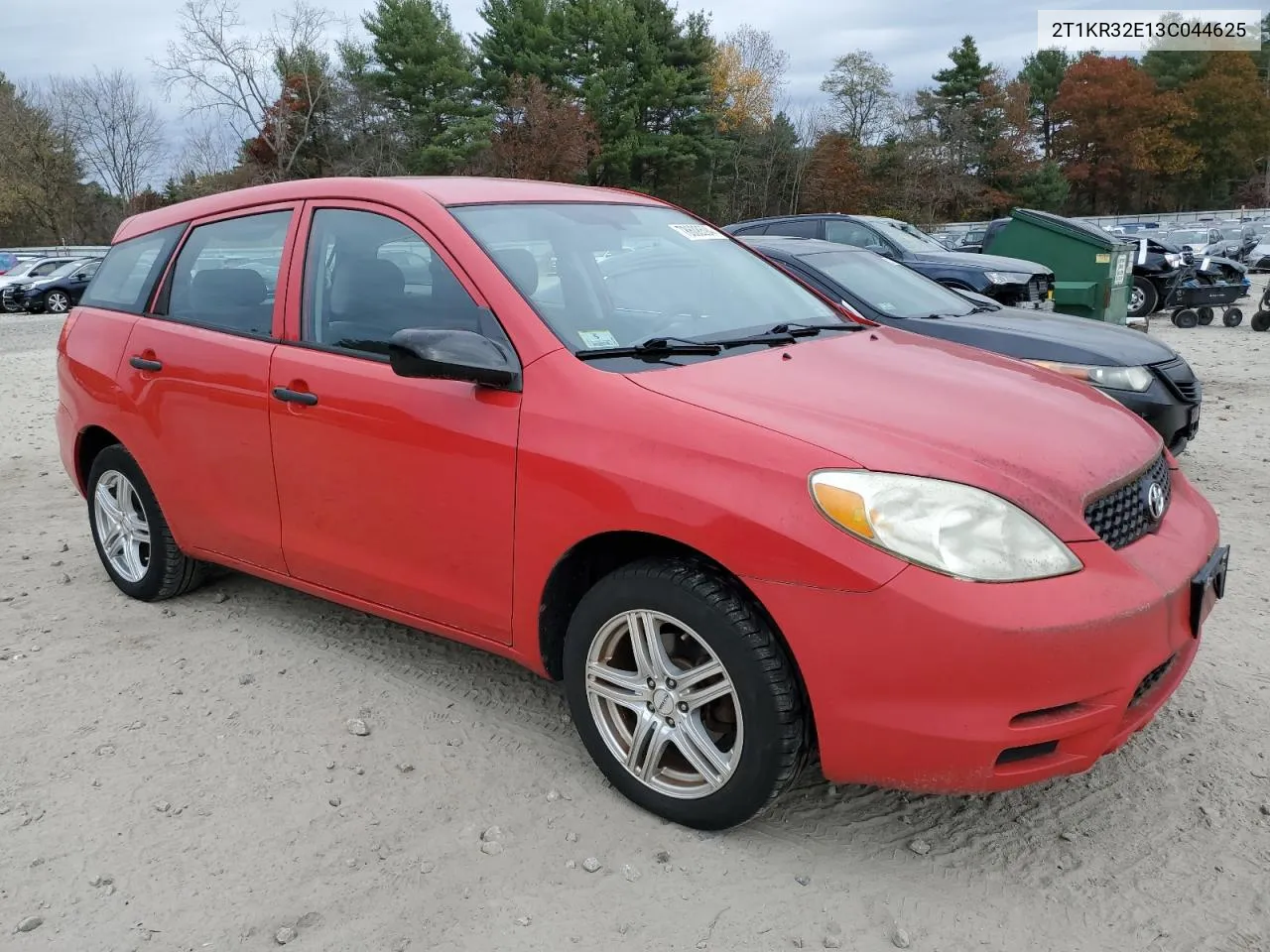 2003 Toyota Corolla Matrix Xr VIN: 2T1KR32E13C044625 Lot: 78608594