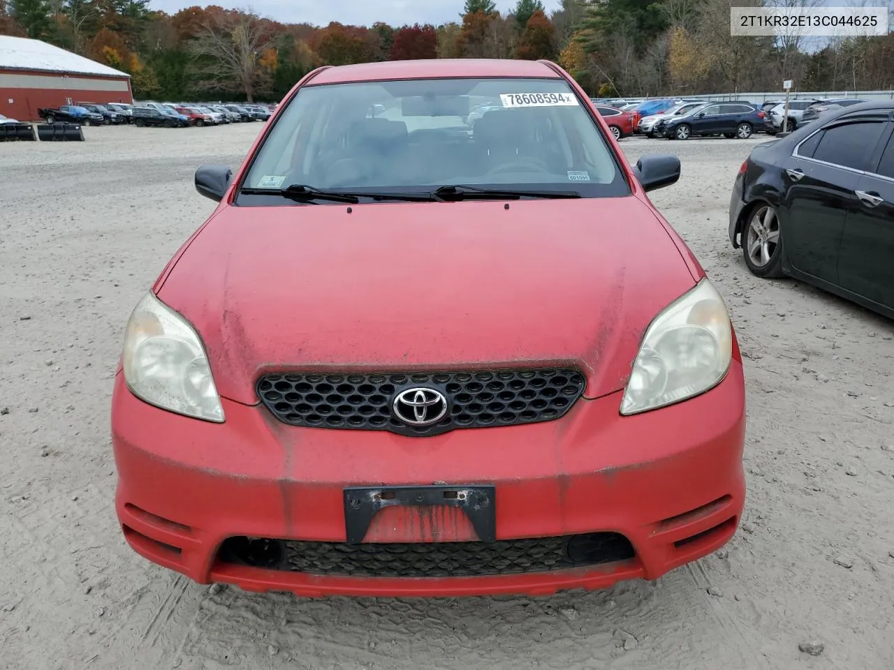 2003 Toyota Corolla Matrix Xr VIN: 2T1KR32E13C044625 Lot: 78608594