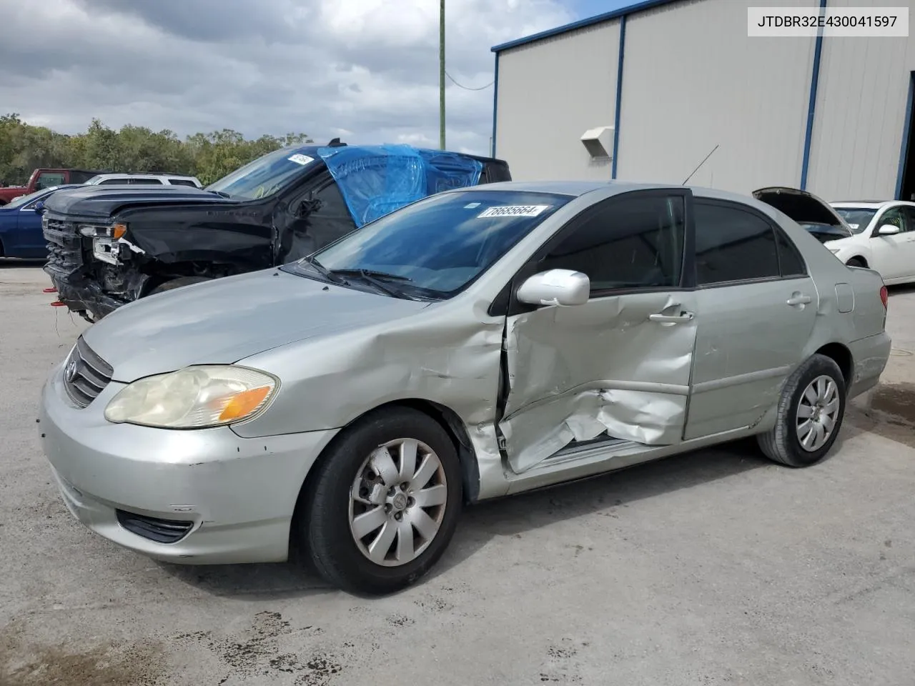 2003 Toyota Corolla Ce VIN: JTDBR32E430041597 Lot: 78685664