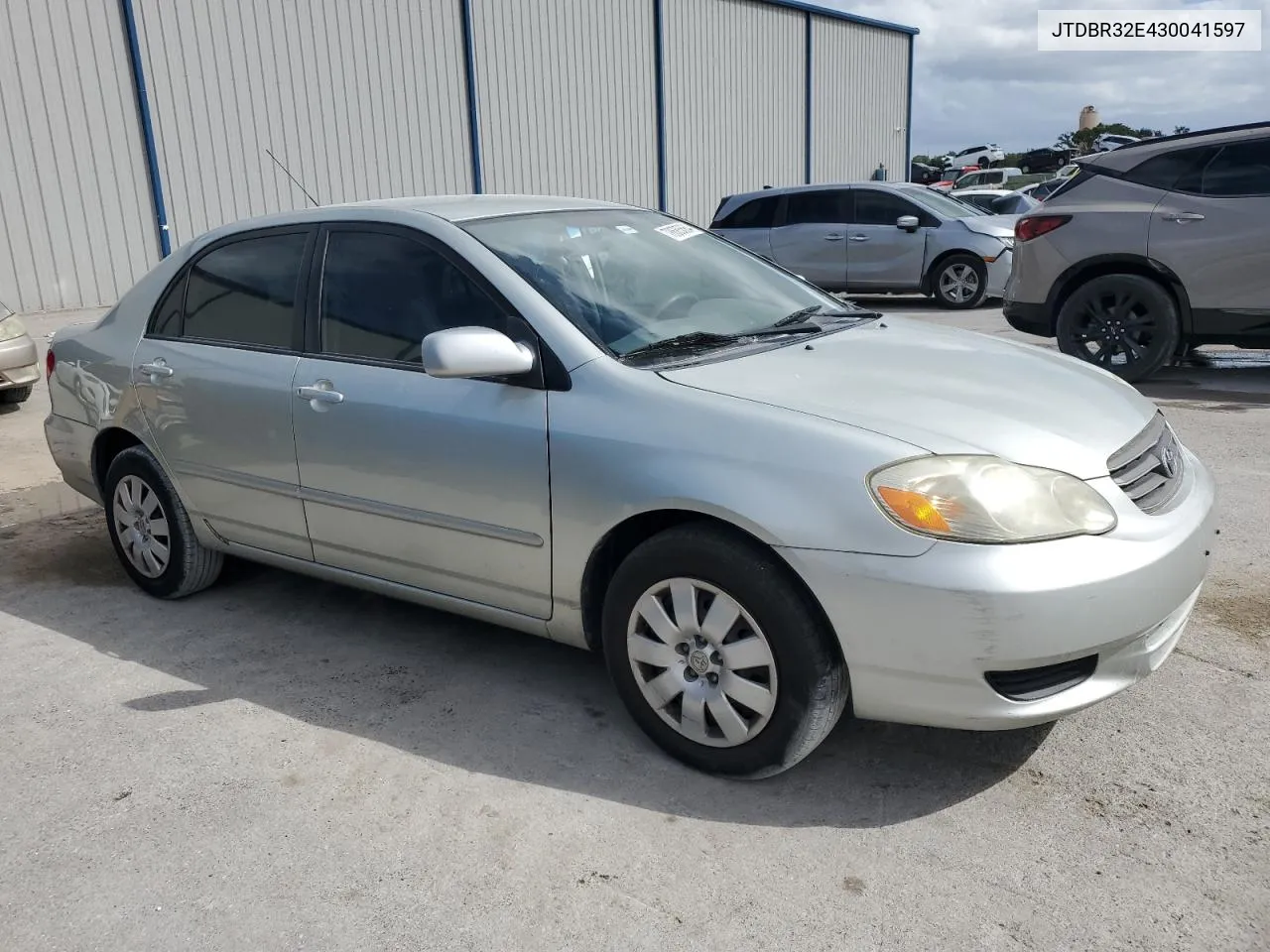 2003 Toyota Corolla Ce VIN: JTDBR32E430041597 Lot: 78685664