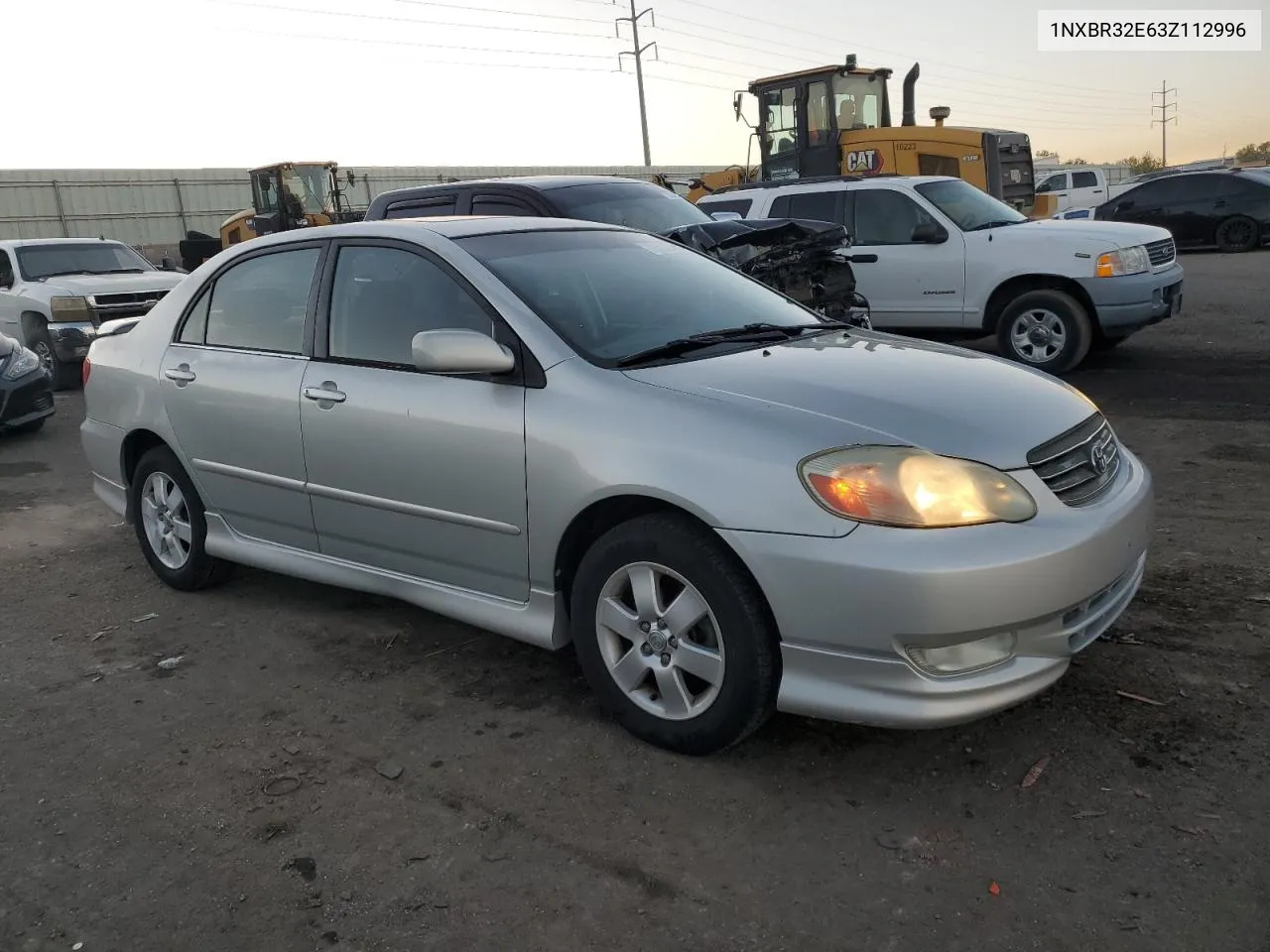 2003 Toyota Corolla Ce VIN: 1NXBR32E63Z112996 Lot: 78738044