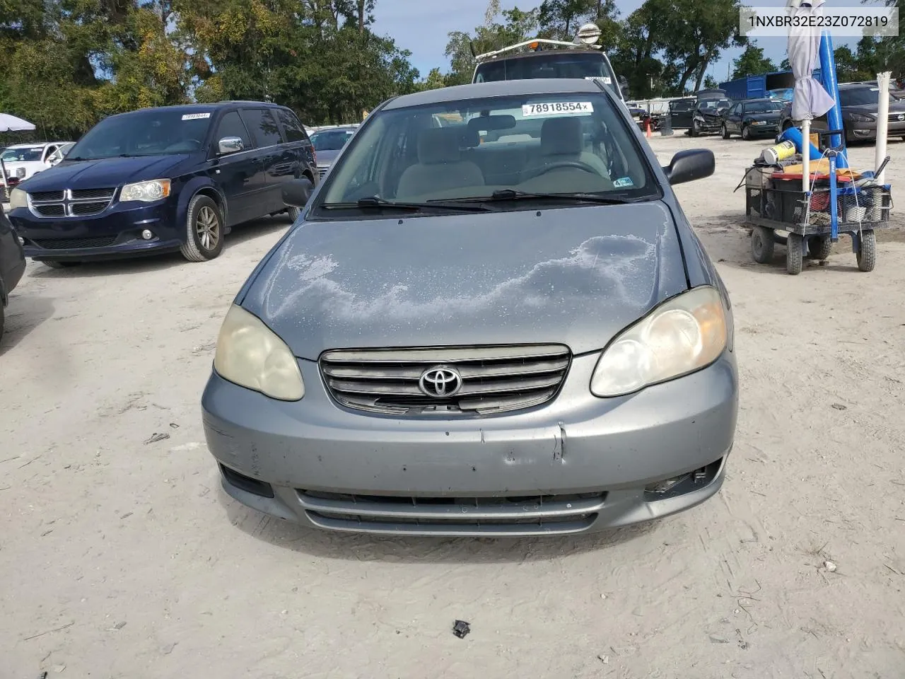 2003 Toyota Corolla Ce VIN: 1NXBR32E23Z072819 Lot: 78918554