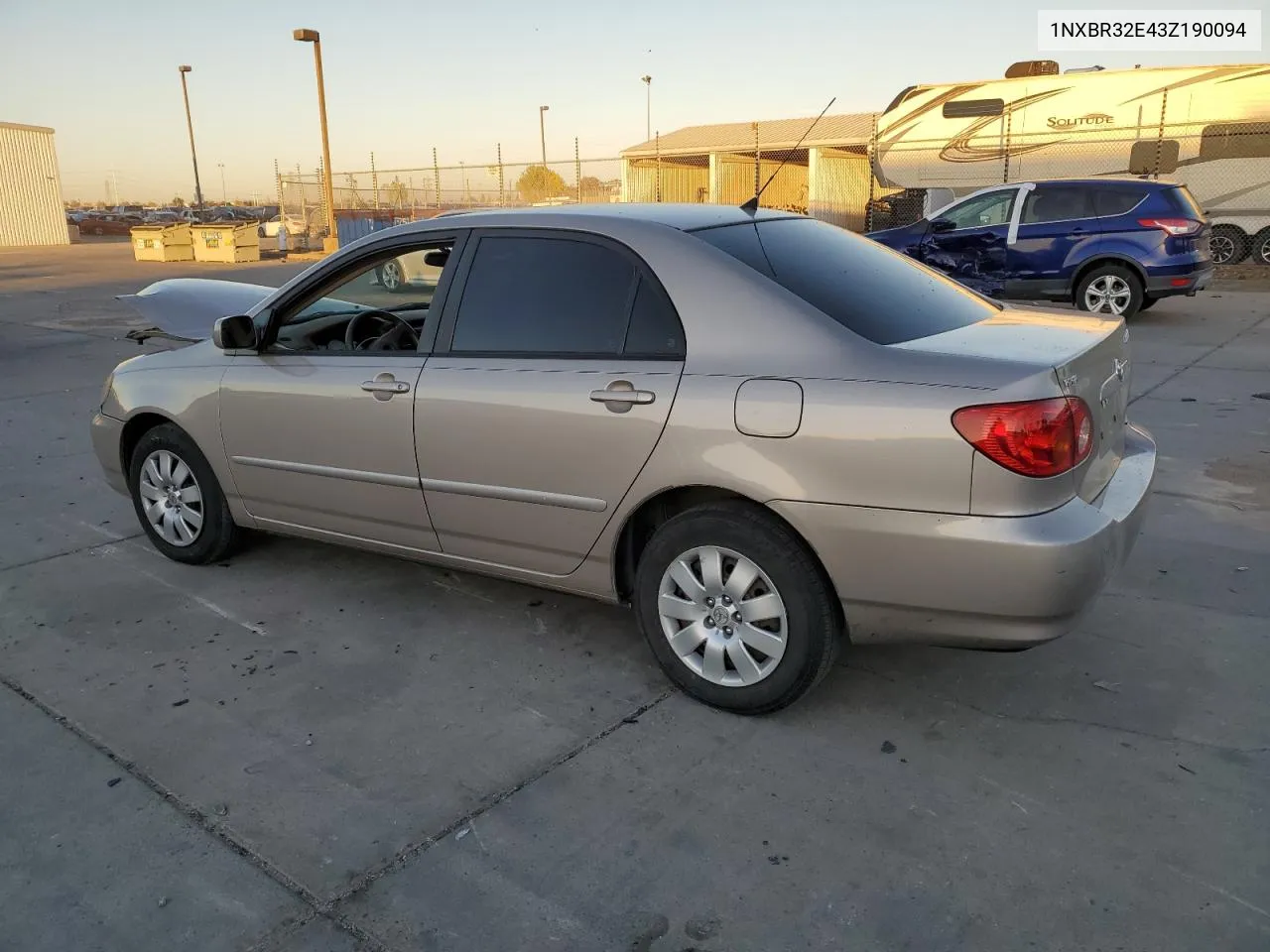 2003 Toyota Corolla Ce VIN: 1NXBR32E43Z190094 Lot: 79020394