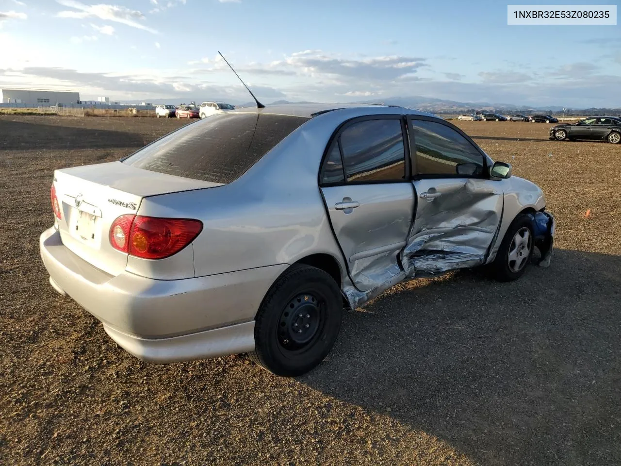 2003 Toyota Corolla Ce VIN: 1NXBR32E53Z080235 Lot: 79087864