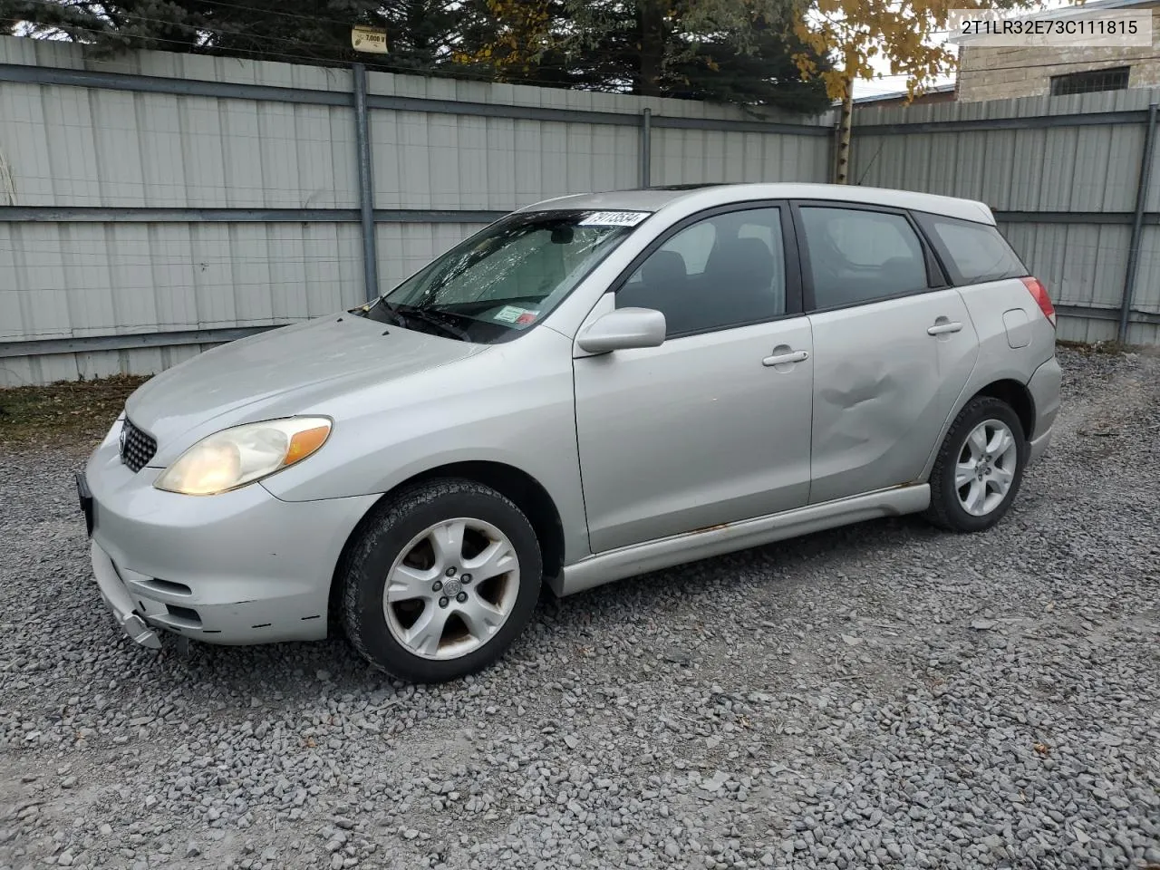 2003 Toyota Corolla Matrix Base VIN: 2T1LR32E73C111815 Lot: 79113534