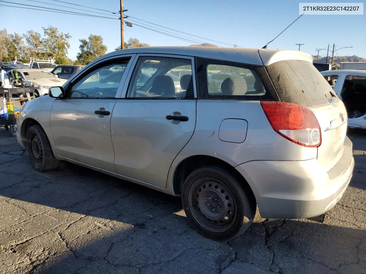 2003 Toyota Corolla Matrix Xr VIN: 2T1KR32E23C142207 Lot: 79244134