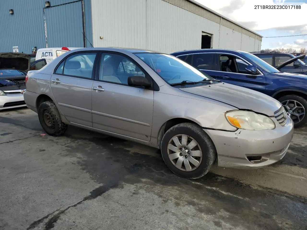 2003 Toyota Corolla Ce VIN: 2T1BR32E23C017188 Lot: 79401284