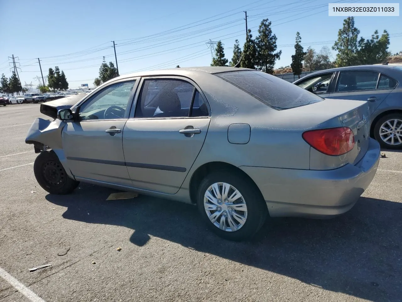 2003 Toyota Corolla Ce VIN: 1NXBR32E03Z011033 Lot: 79755924