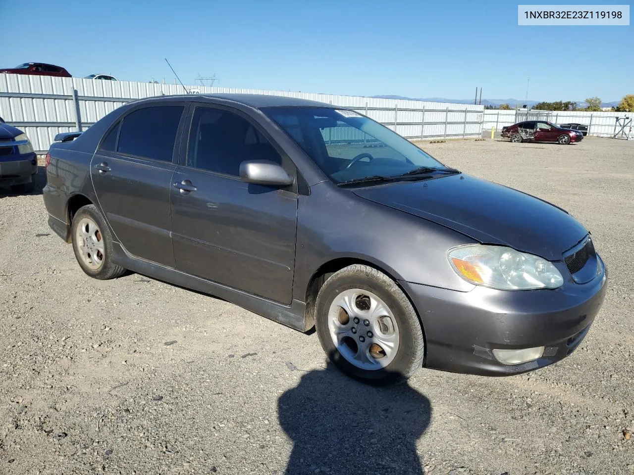 2003 Toyota Corolla Ce VIN: 1NXBR32E23Z119198 Lot: 79762194