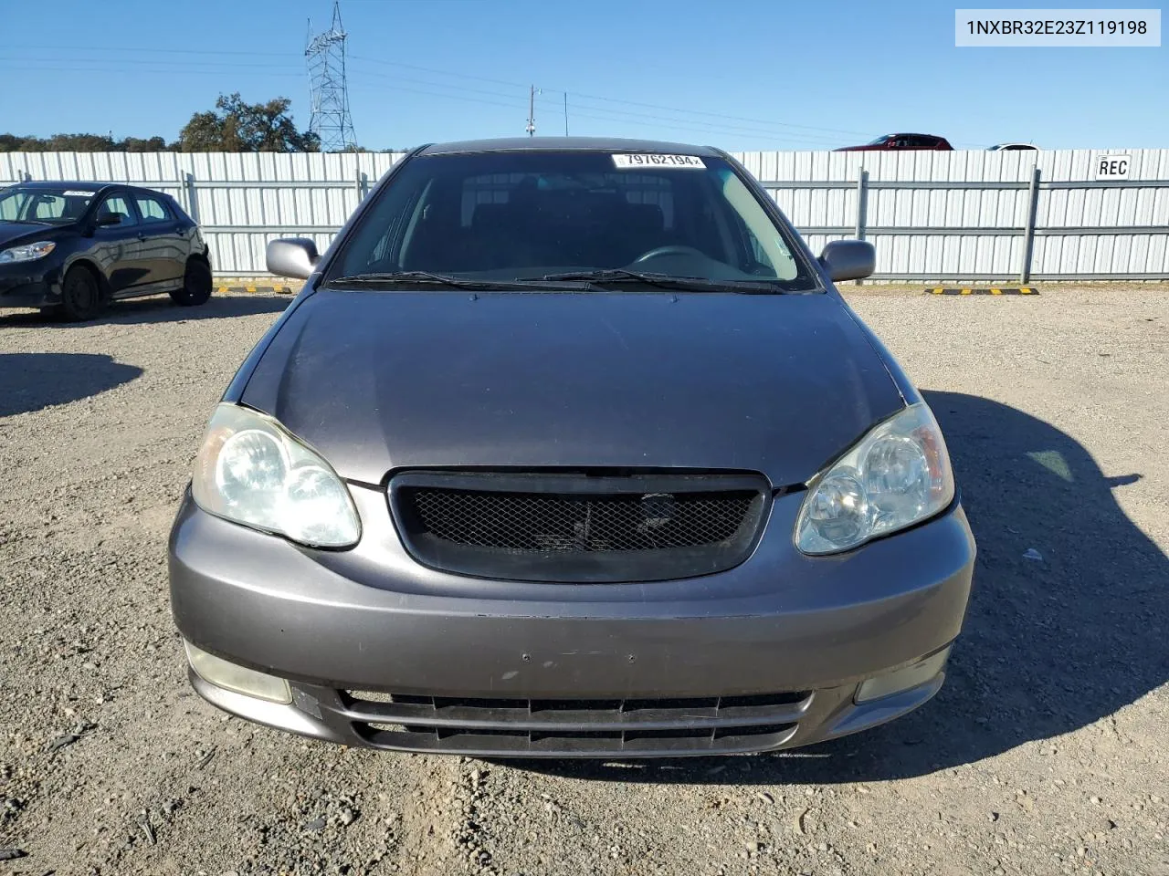 2003 Toyota Corolla Ce VIN: 1NXBR32E23Z119198 Lot: 79762194