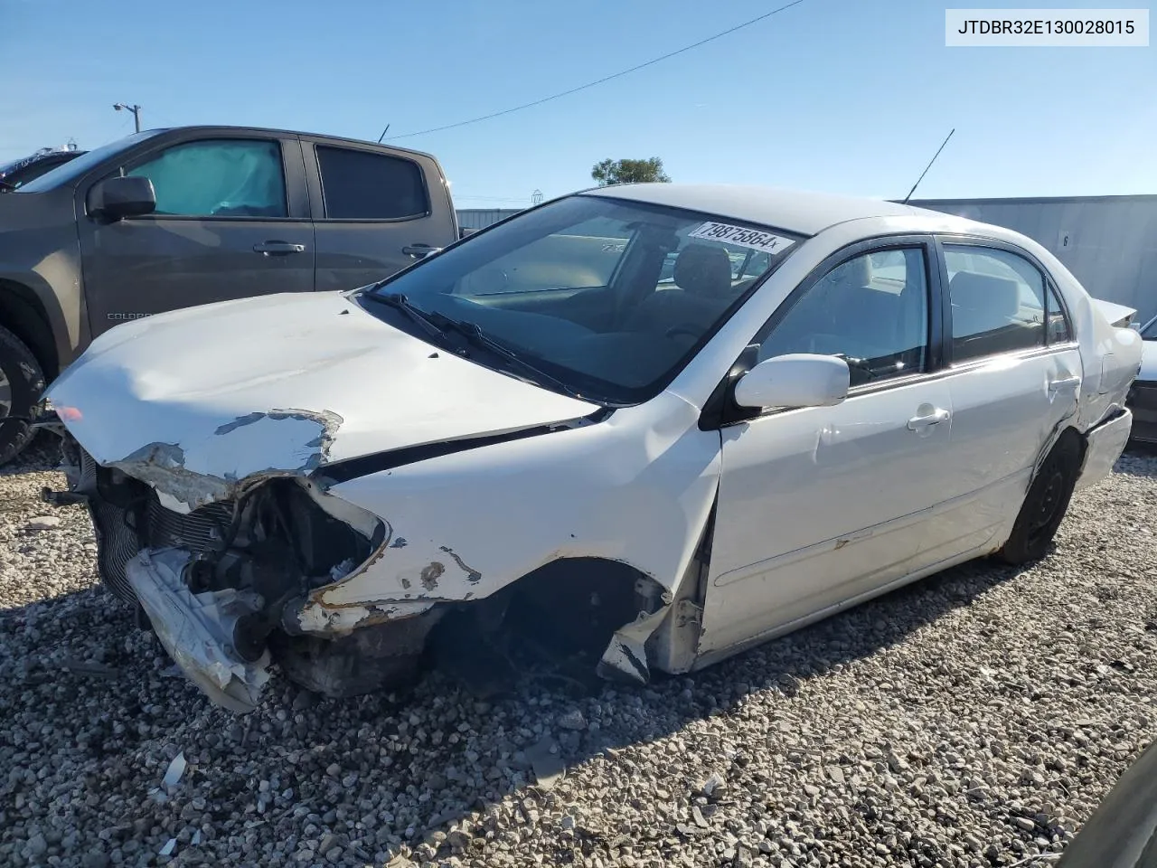 2003 Toyota Corolla Ce VIN: JTDBR32E130028015 Lot: 79875864