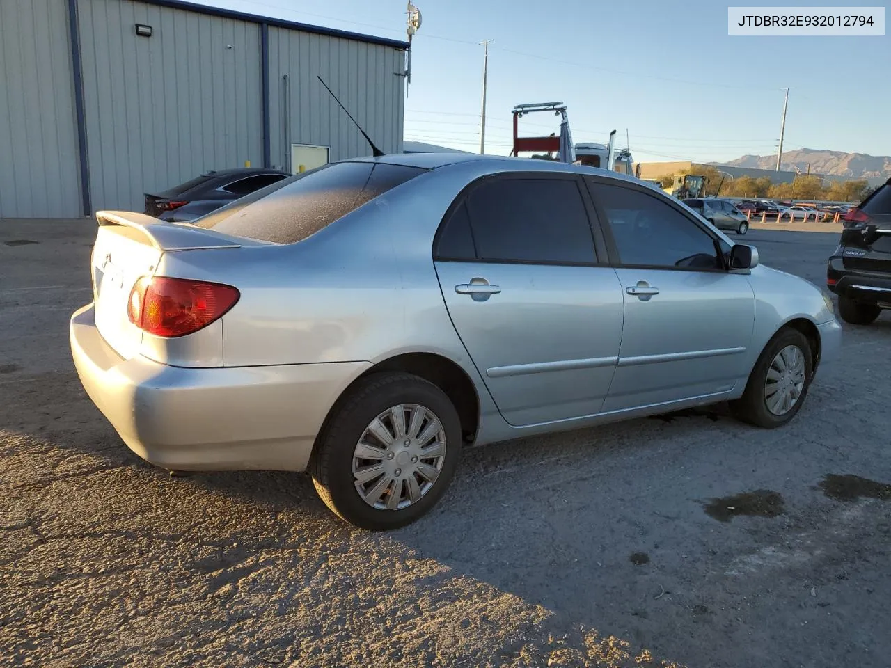 2003 Toyota Corolla Ce VIN: JTDBR32E932012794 Lot: 79973844