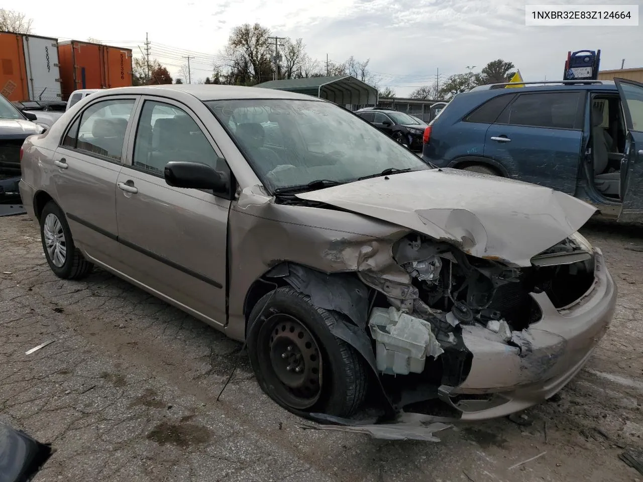 2003 Toyota Corolla Ce VIN: 1NXBR32E83Z124664 Lot: 80018514