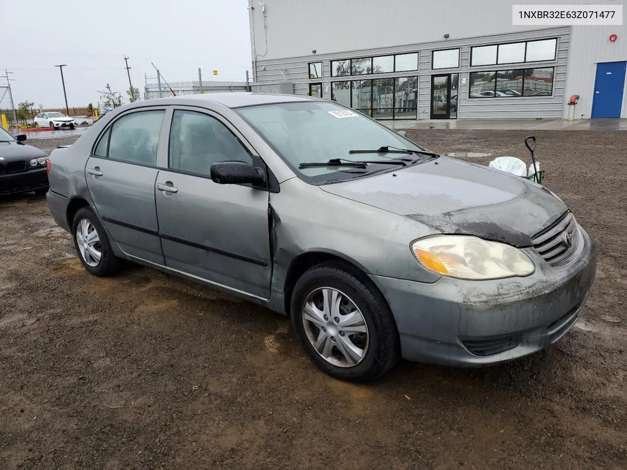 2003 Toyota Corolla Ce VIN: 1NXBR32E63Z071477 Lot: 80126924