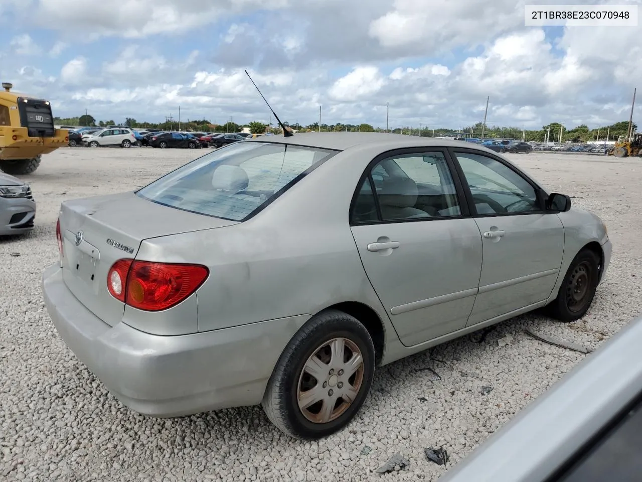 2003 Toyota Corolla Ce VIN: 2T1BR38E23C070948 Lot: 80128614