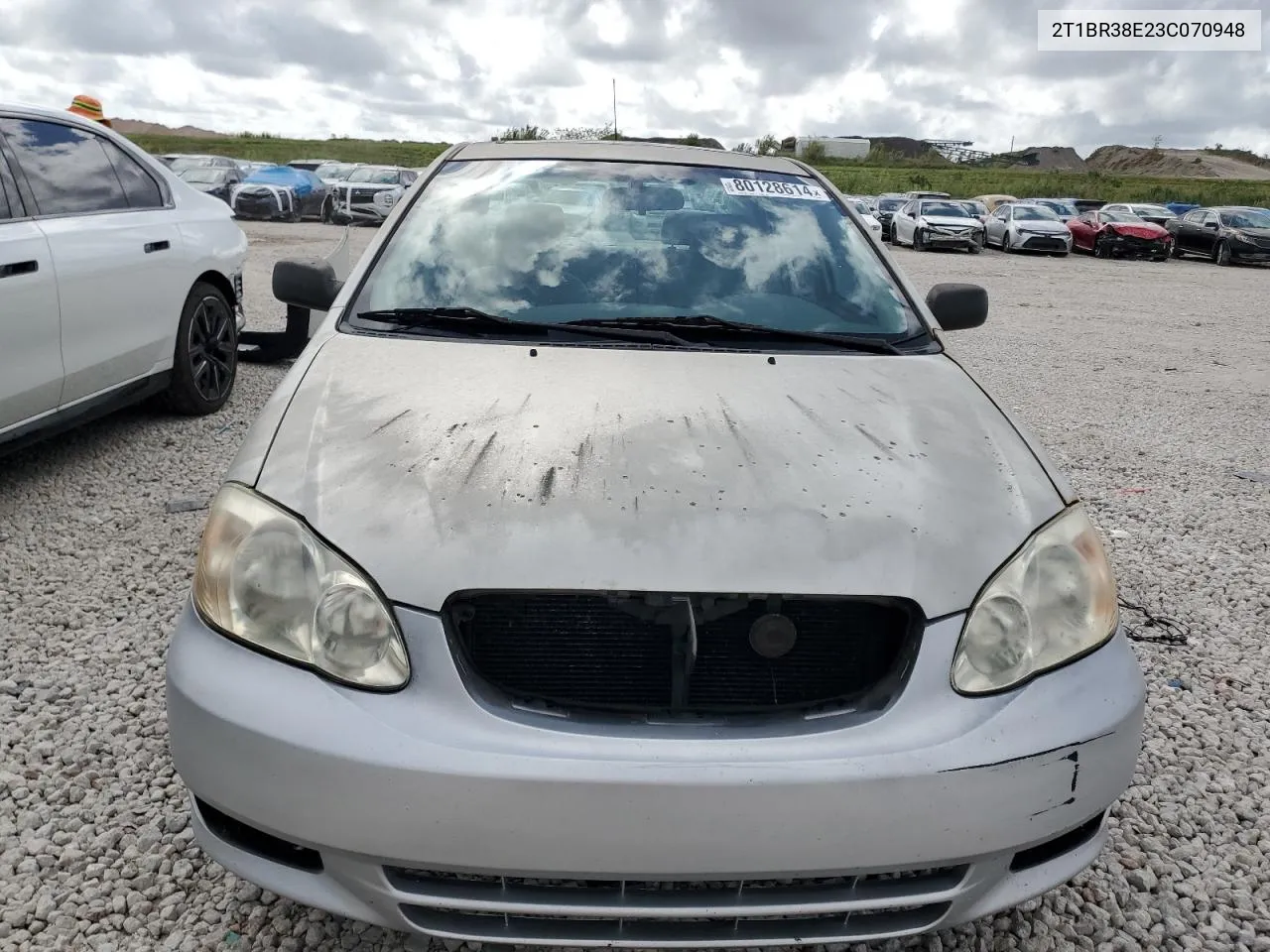 2003 Toyota Corolla Ce VIN: 2T1BR38E23C070948 Lot: 80128614