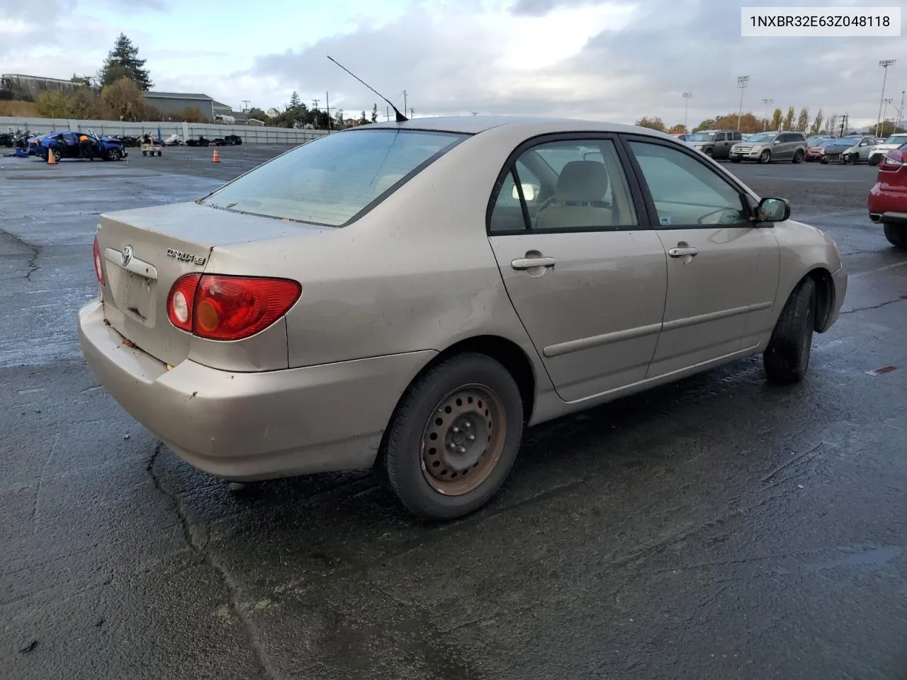 2003 Toyota Corolla Ce VIN: 1NXBR32E63Z048118 Lot: 80168014