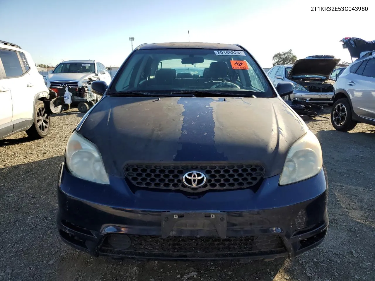 2003 Toyota Corolla Matrix Xr VIN: 2T1KR32E53C043980 Lot: 80169524