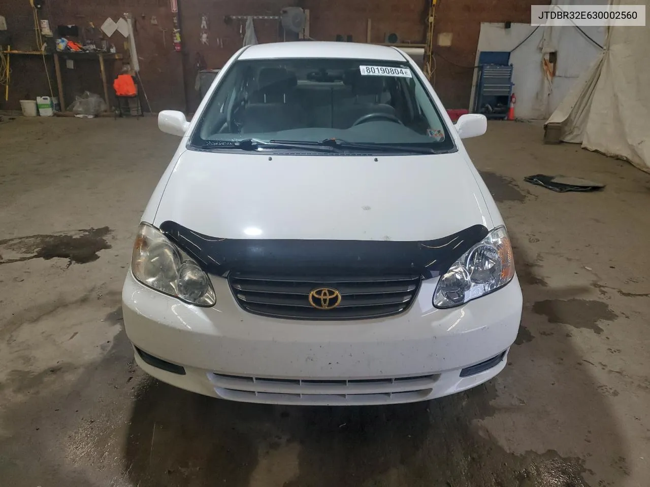 2003 Toyota Corolla Ce VIN: JTDBR32E630002560 Lot: 80190804