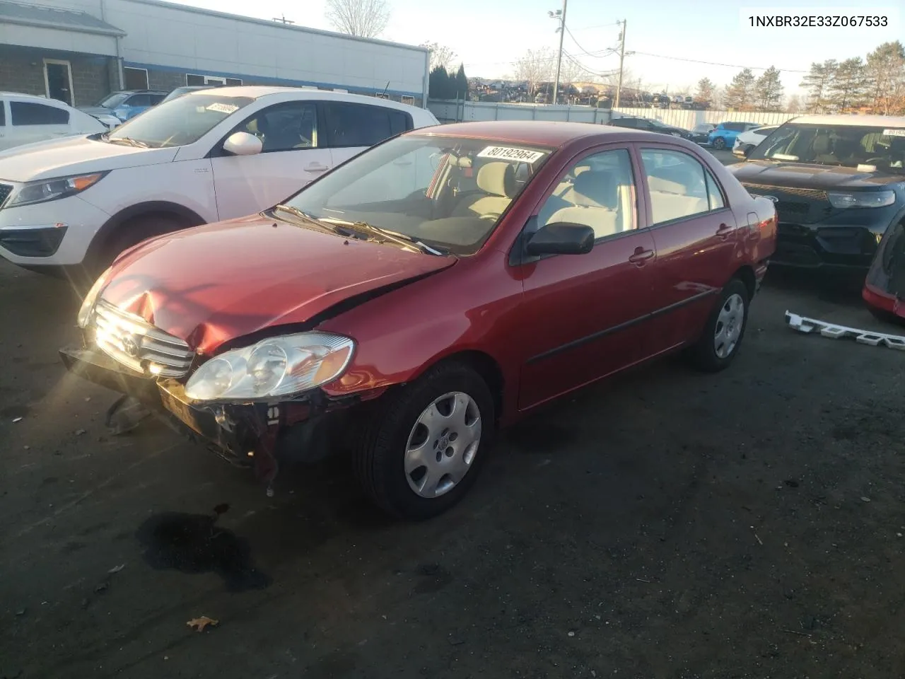 2003 Toyota Corolla Ce VIN: 1NXBR32E33Z067533 Lot: 80192964