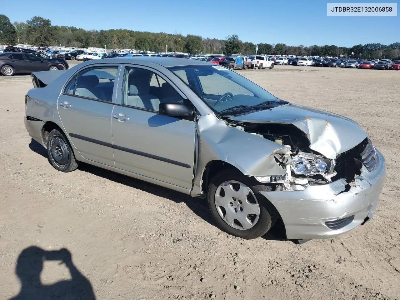 2003 Toyota Corolla Ce VIN: JTDBR32E132006858 Lot: 80550644