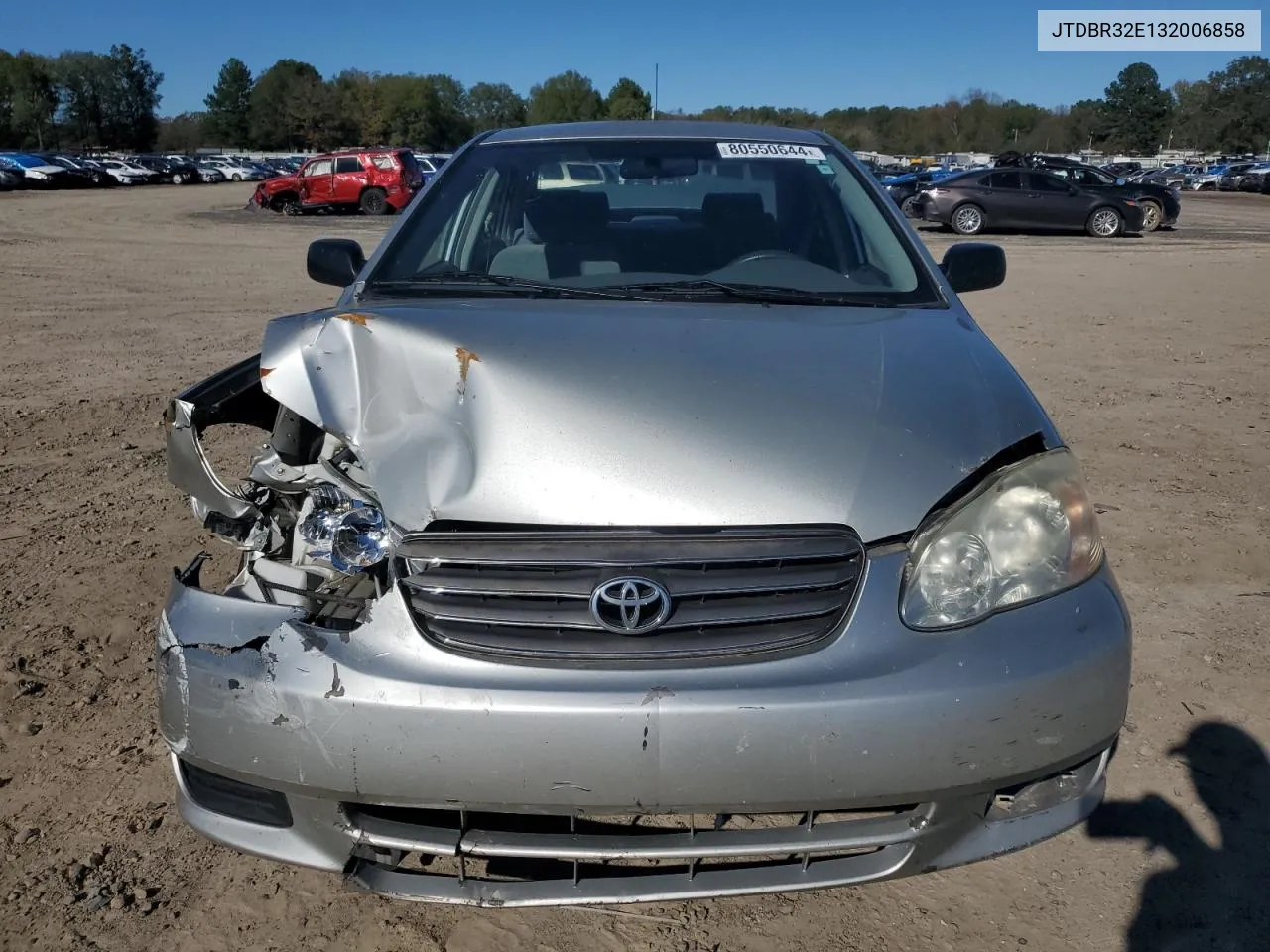 2003 Toyota Corolla Ce VIN: JTDBR32E132006858 Lot: 80550644