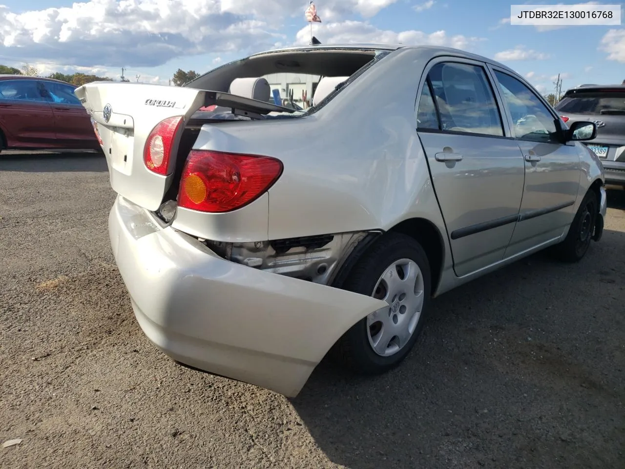 2003 Toyota Corolla Ce VIN: JTDBR32E130016768 Lot: 80657474