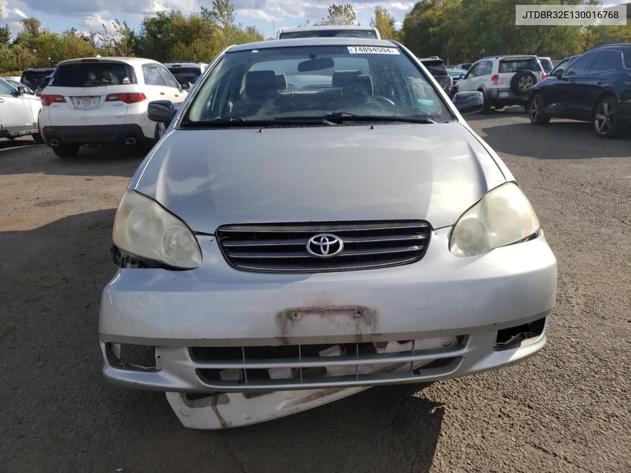 2003 Toyota Corolla Ce VIN: JTDBR32E130016768 Lot: 80657474