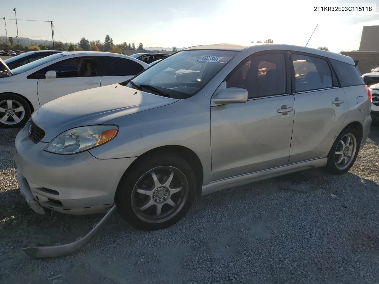 2003 Toyota Corolla Matrix Xr VIN: 2T1KR32E03C115118 Lot: 80667844