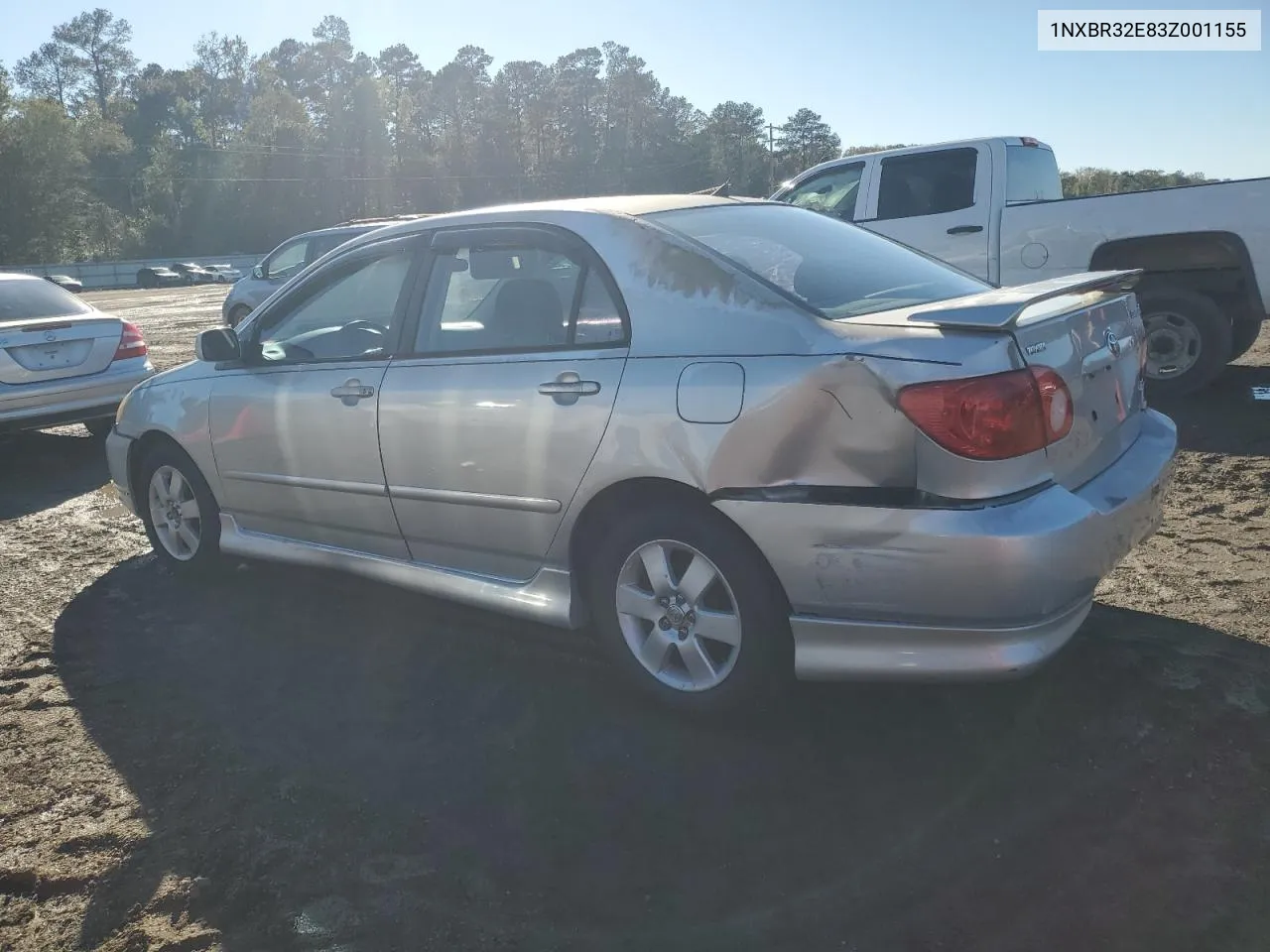 2003 Toyota Corolla Ce VIN: 1NXBR32E83Z001155 Lot: 80681924