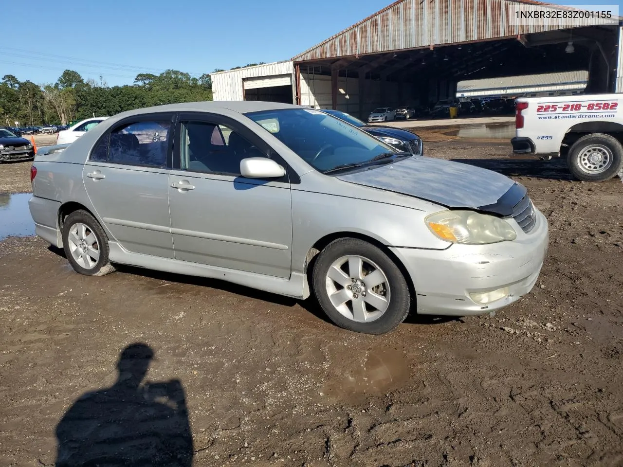 2003 Toyota Corolla Ce VIN: 1NXBR32E83Z001155 Lot: 80681924