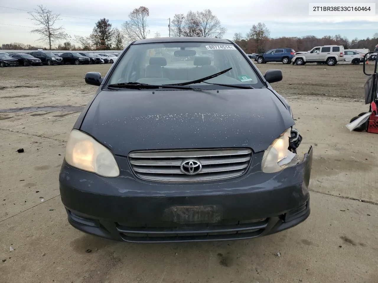 2003 Toyota Corolla Ce VIN: 2T1BR38E33C160464 Lot: 80774514