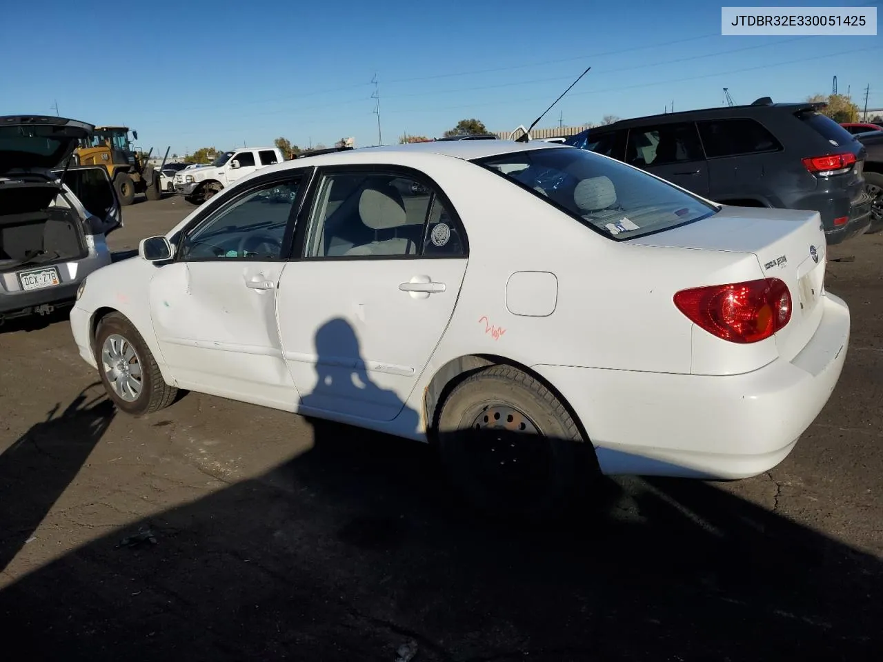 2003 Toyota Corolla Ce VIN: JTDBR32E330051425 Lot: 80798654