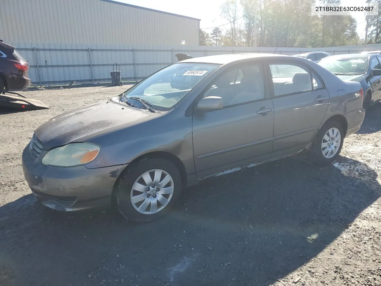 2003 Toyota Corolla Ce VIN: 2T1BR32E63C062487 Lot: 80992674