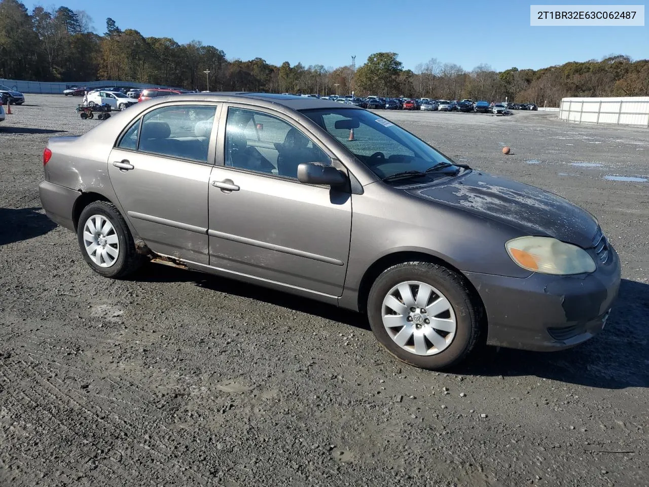 2003 Toyota Corolla Ce VIN: 2T1BR32E63C062487 Lot: 80992674