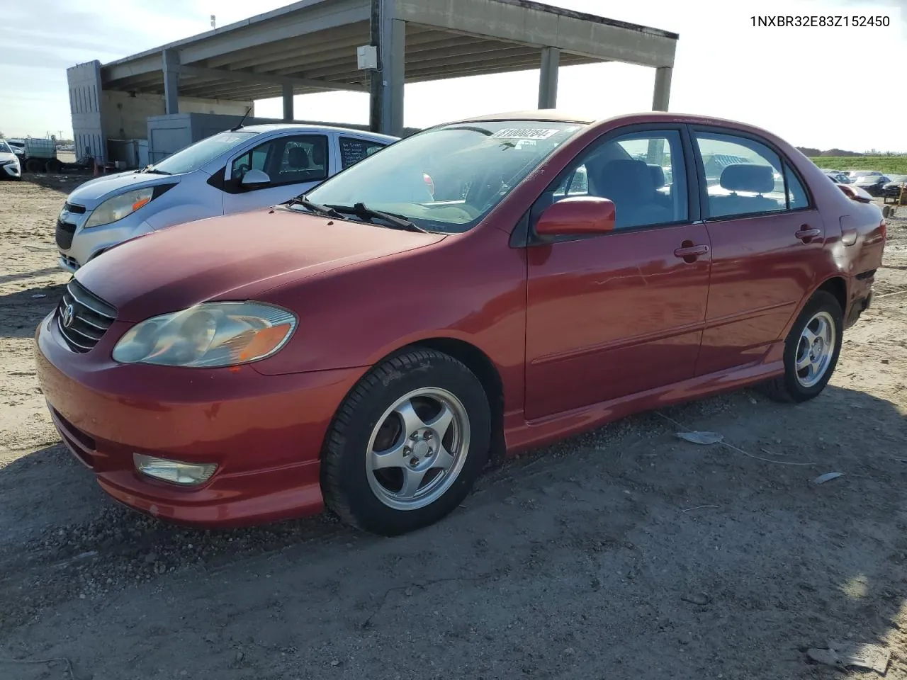 2003 Toyota Corolla Ce VIN: 1NXBR32E83Z152450 Lot: 81000284