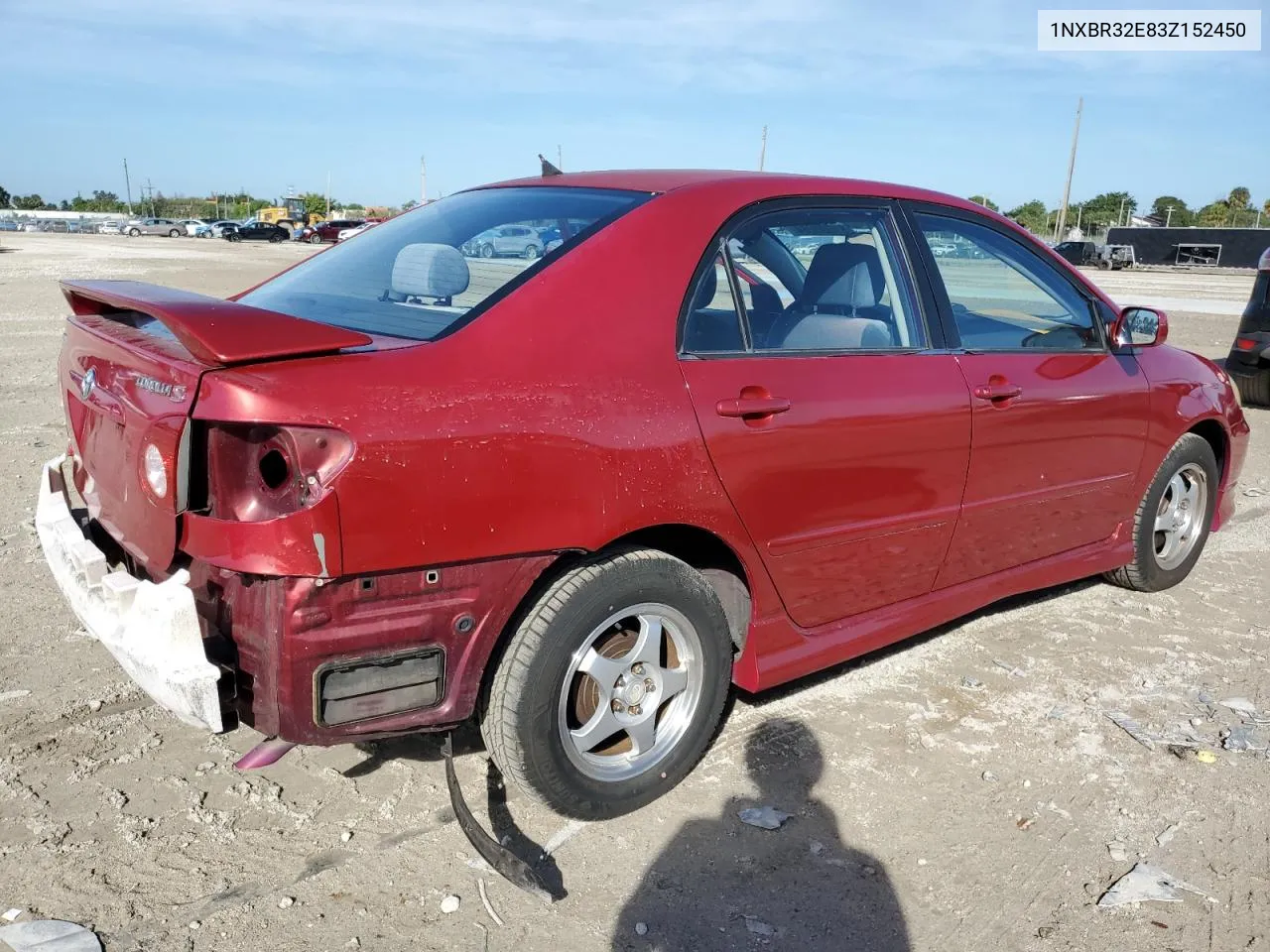 2003 Toyota Corolla Ce VIN: 1NXBR32E83Z152450 Lot: 81000284