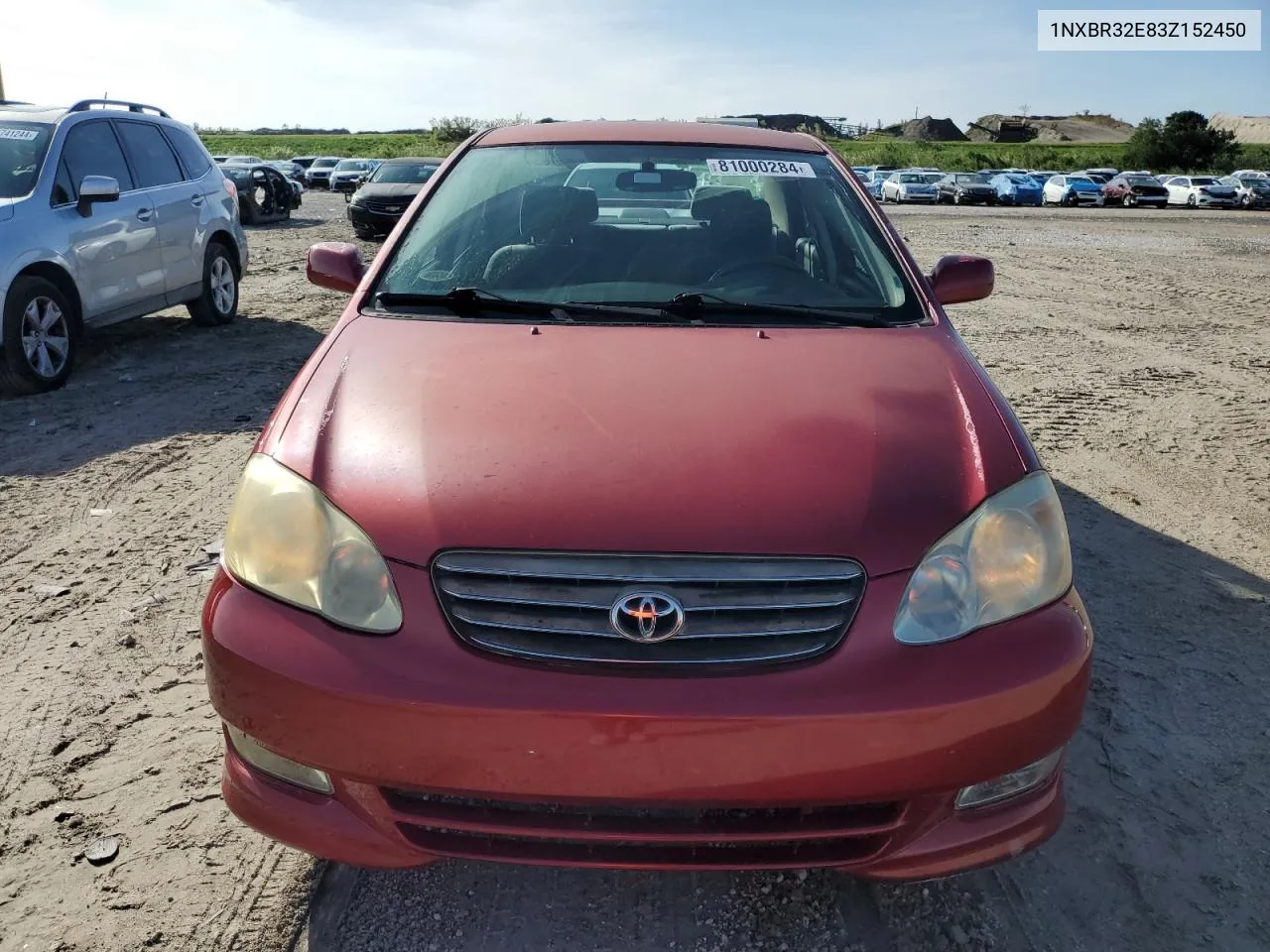 2003 Toyota Corolla Ce VIN: 1NXBR32E83Z152450 Lot: 81000284